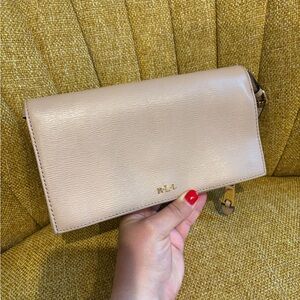 Tan Leather Clutch